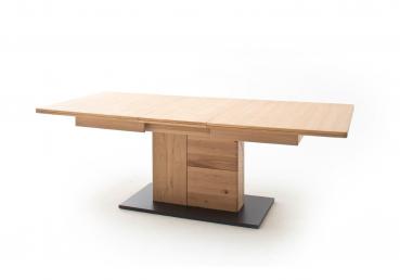Esstisch BARCELONA 180 (230)/100 cm Balkeneiche Bianco